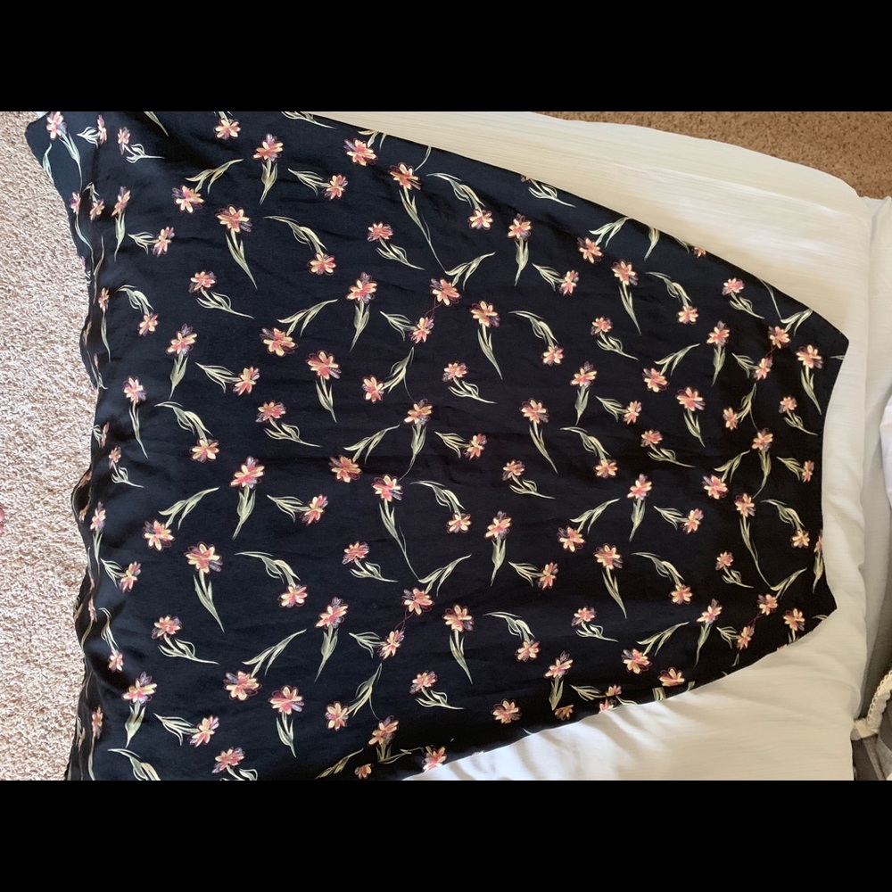 Long Floral Skirt